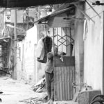 Old Age Poverty China Slum Bw